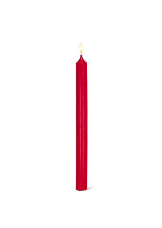 Red Taper Candles | Set of 4
