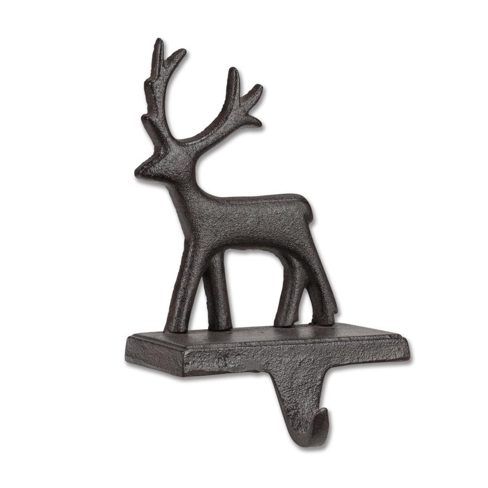 Iron Reindeer Stocking Holder DeFerrari Home