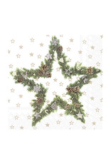 Small Fir Tree Star Cocktail Napkin Package of 20
