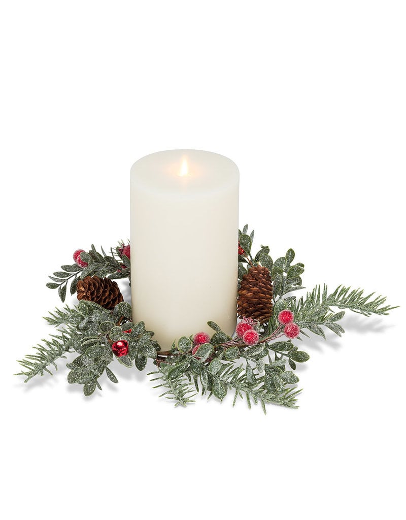 Frosty Berry & Pine Candle Ring