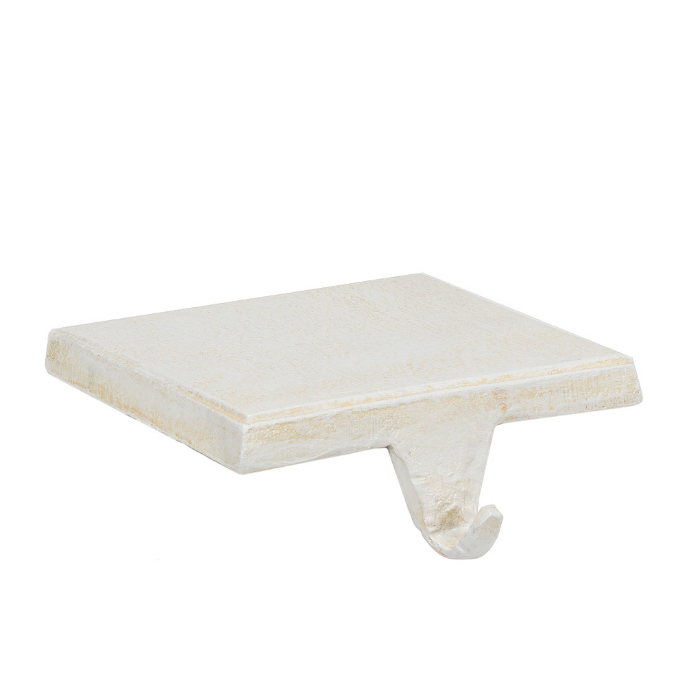 Flat Base Iron Hook Stocking Holder DeFerrari Home