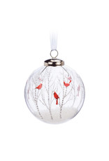 Glass Cardinal Ornament