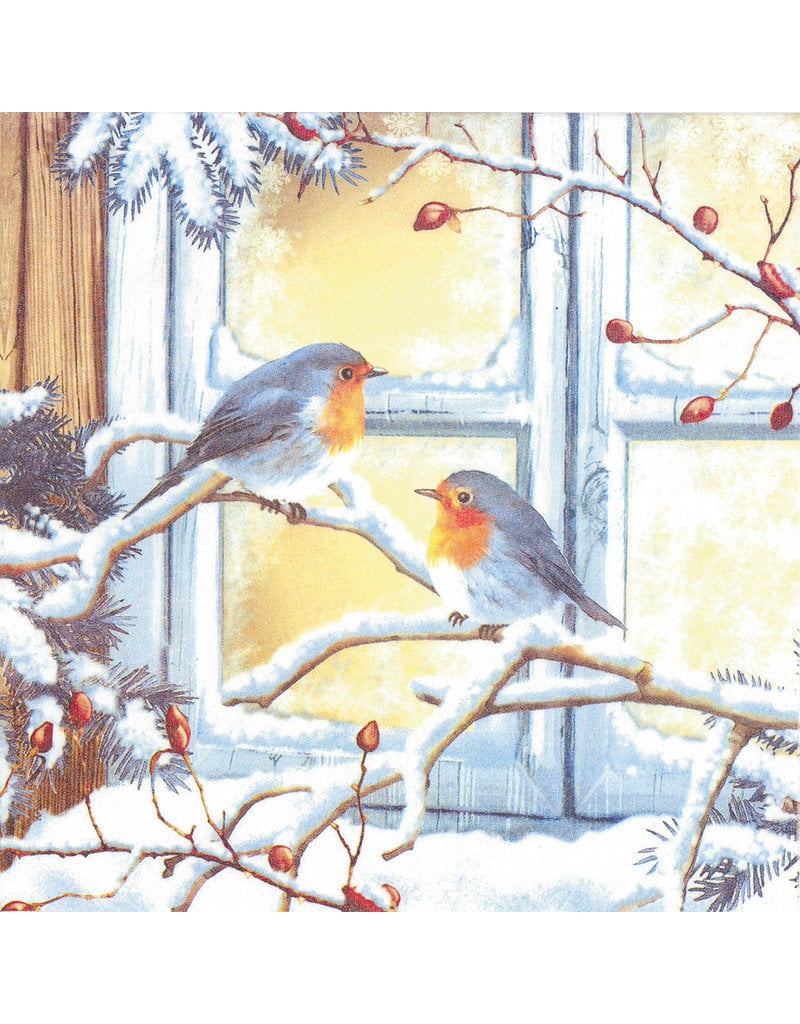 Winter BIrds Luncheon Napkins | Package of 20