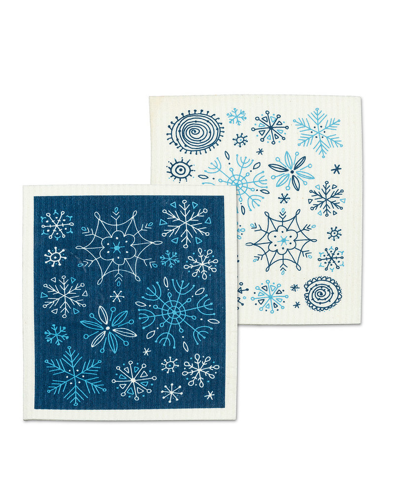 Allover Snowflakes Swedish Dishcloths | Set of 2