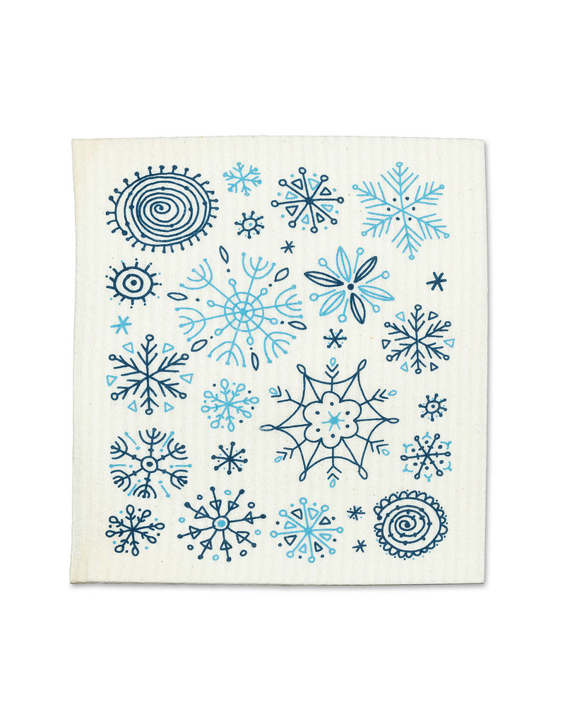 Allover Snowflakes Swedish Dishcloths | Set of 2