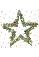 Fir Tree Star Luncheon Napkin | Package of 20