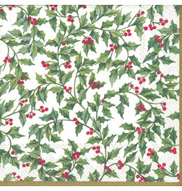 Holly Garland Luncheon Napkin | Package of 20
