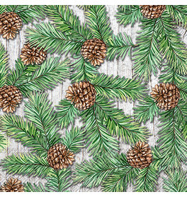Pinecone & Branches Luncheon Napkin | Package of 20