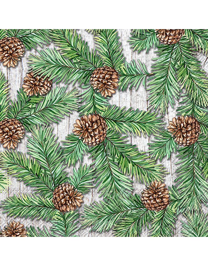 Pinecone & Branches Luncheon Napkin | Package of 20