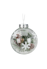 Pine Bough & Snow Ornament