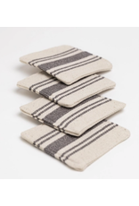 Grey and Oatmeal Set of 4 Coasters