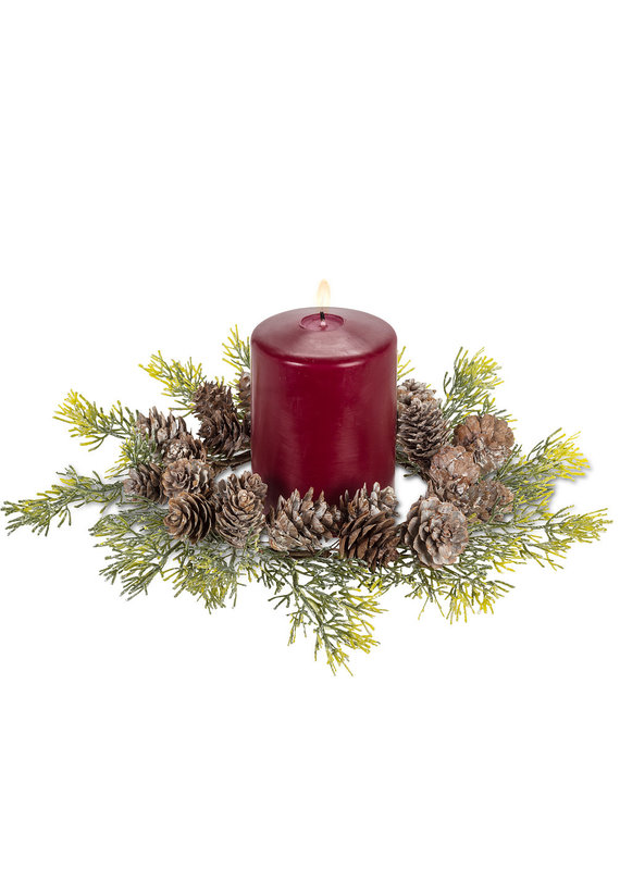 Pinecone & Pine Candle Ring