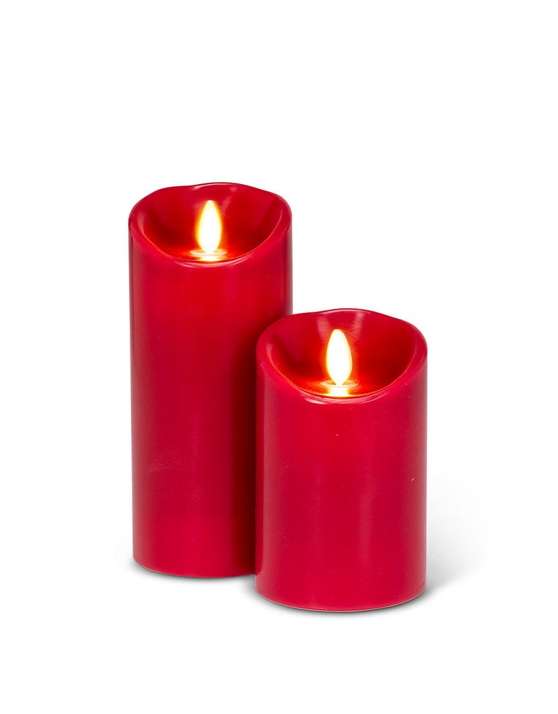 Reallite LED Flameless Candle - Red 3"x4.5"