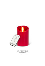 Reallite LED Flameless Candle - Red 3"x4.5"