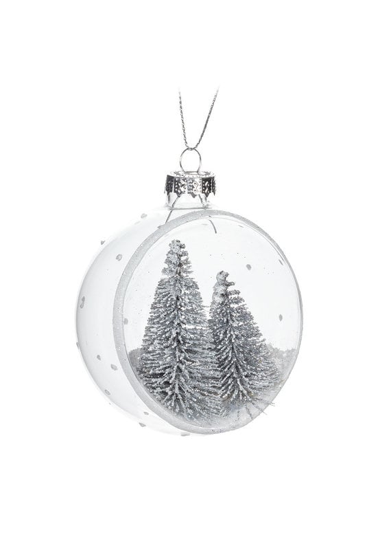 Tree in Open Glass Ball Ornament