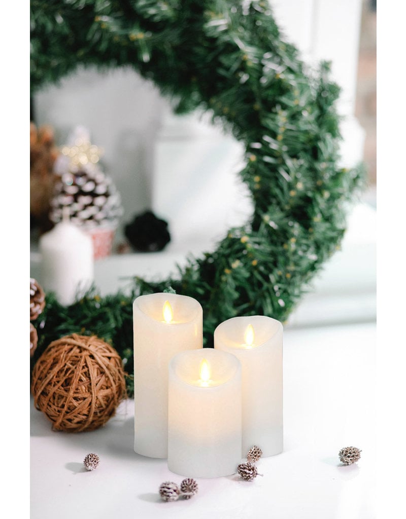 Reallite LED Flameless Candle - White 3"x4.5"