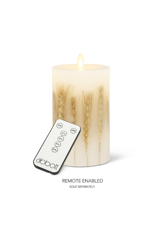 Reallite Flameless Wheat Candle | Large