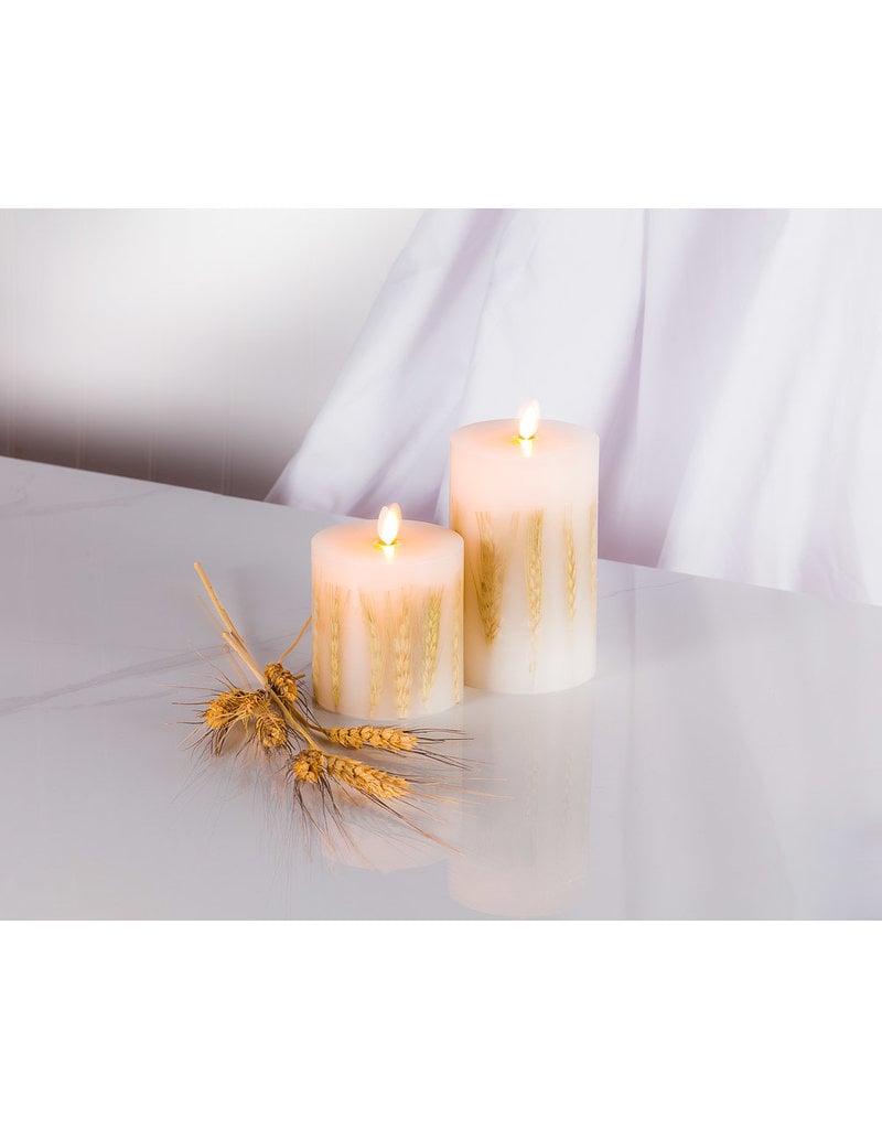 Reallite Flameless Wheat Candle | Large