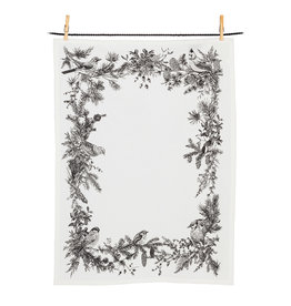 Winter Birds Tea Towel