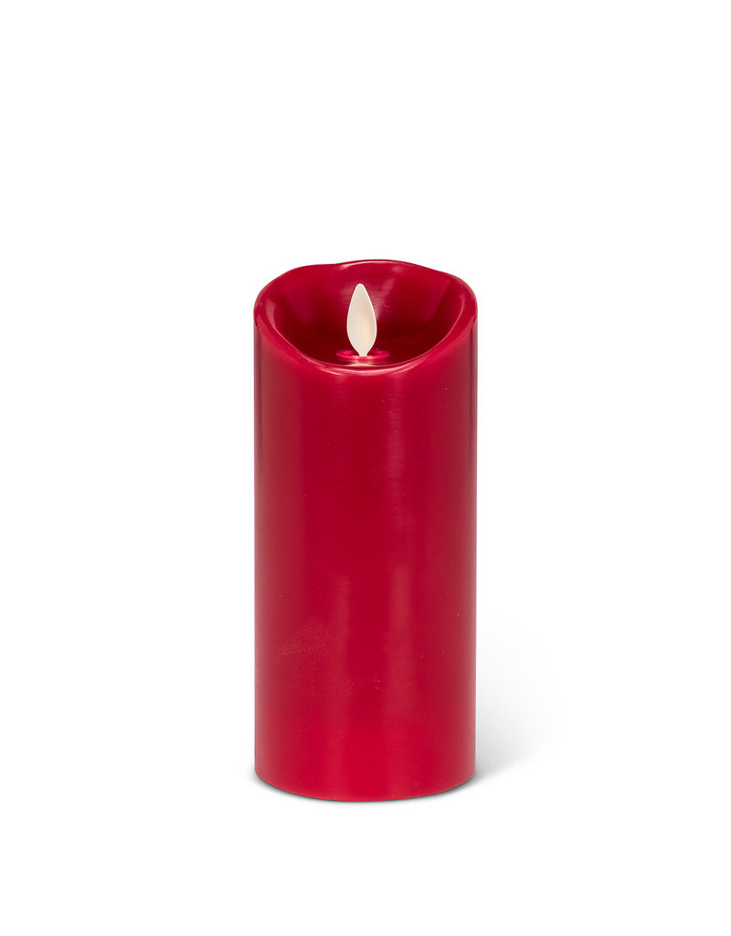 Reallite LED Flameless Candle - Red 3"x6.5"