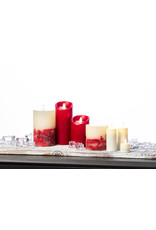 Reallite LED Flameless Candle - Red 3"x6.5"