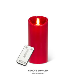 Reallite LED Flameless Candle - Red 3"x6.5"