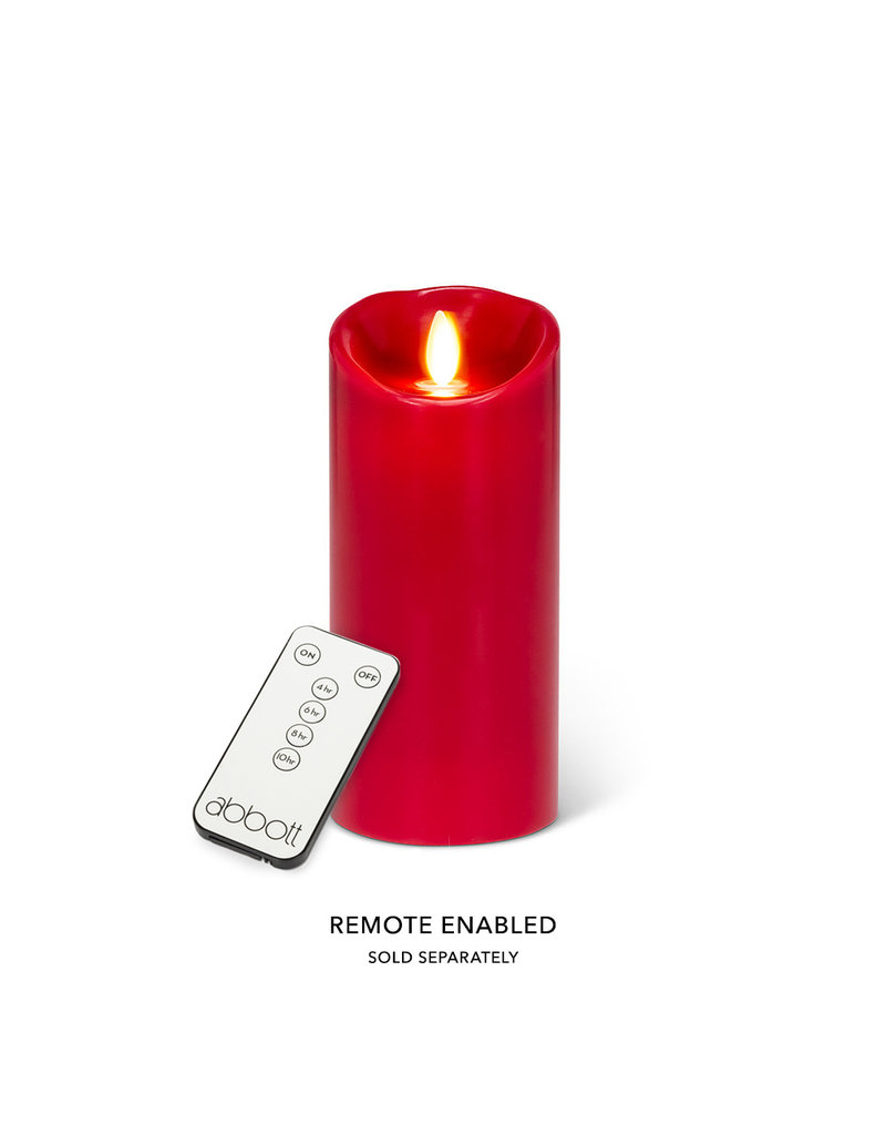 Reallite LED Flameless Candle - Red 3"x6.5"