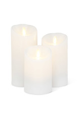 Reallite LED Flameless Candle - White 3"x6.5"