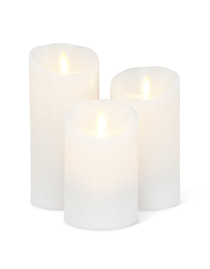 Reallite LED Flameless Candle - White 3"x6.5"