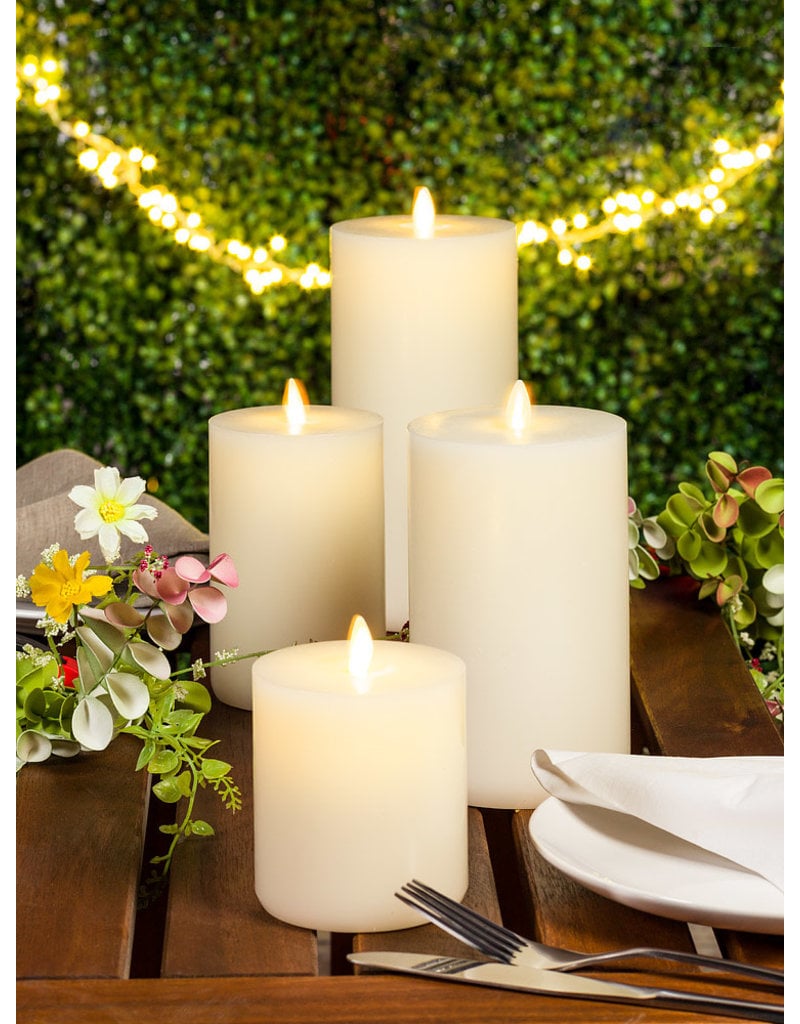 LightLi Extra Large Candle | 4"x9" | Touch on and off