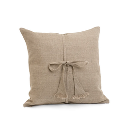 Tuso Linen Toss Cushion with Tie | 20"x20"