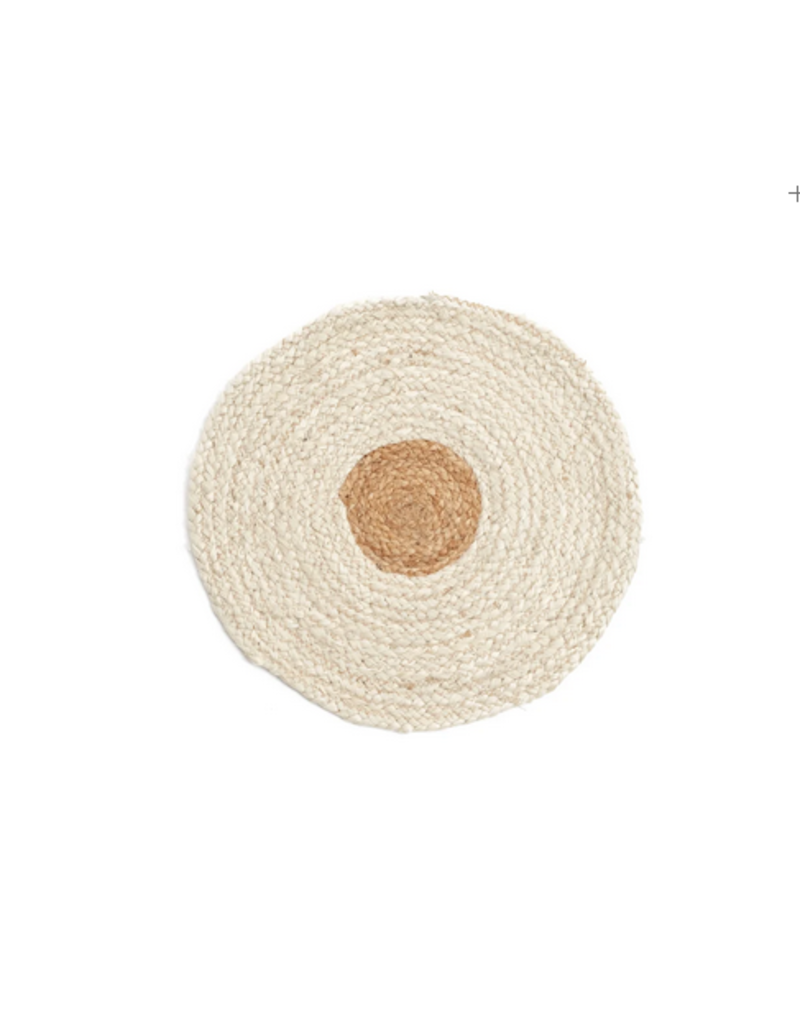 Cream & Natural Round Jute Placemat