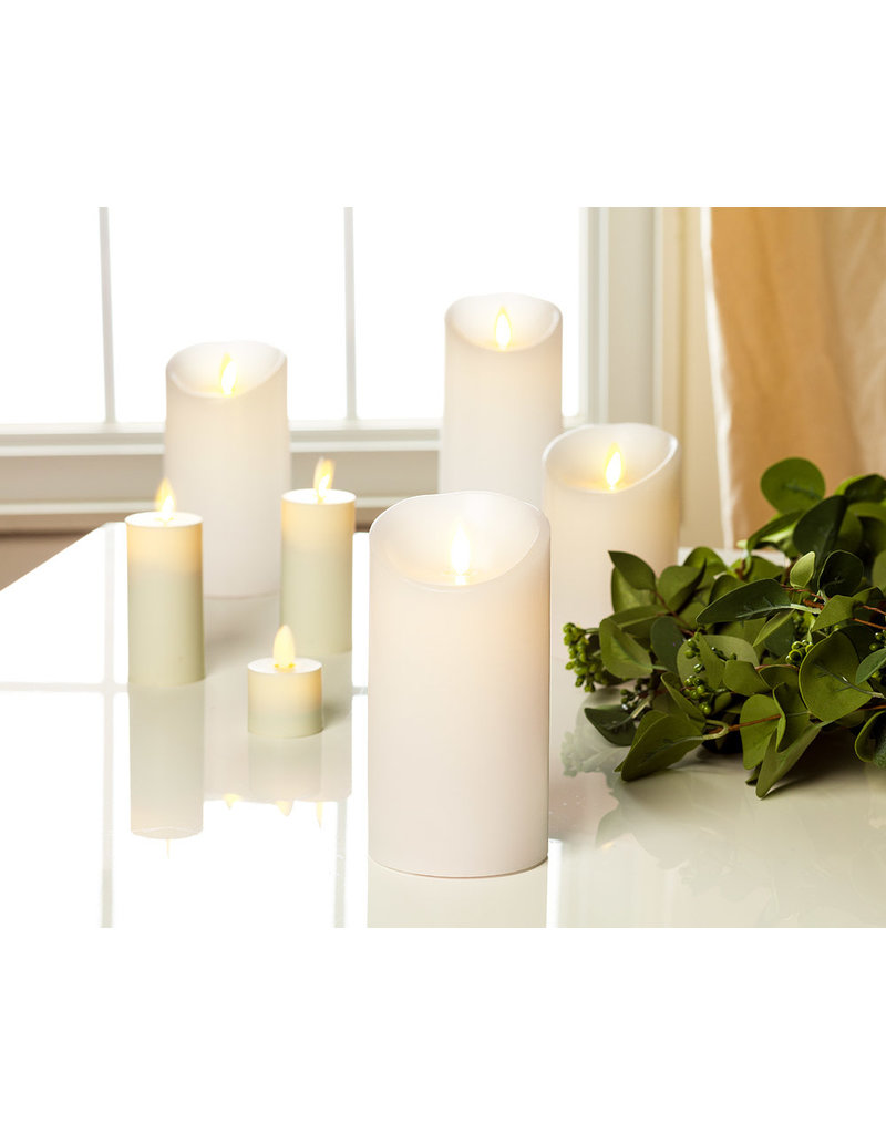 Reallite LED Flameless Candle - Off White 3"x5.5"