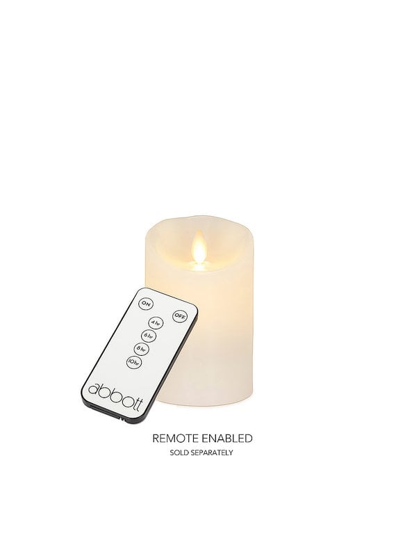 Reallite LED Flameless Candle - Off  White 3"x4.5"