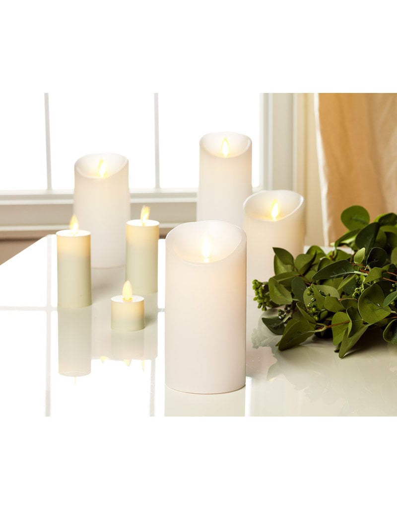 Reallite LED Flameless Candle - Off  White 3"x4.5"