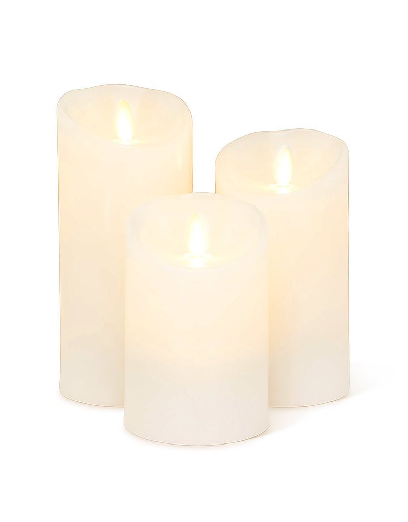 Reallite LED Flameless Candle - Off White 3"x6.5"