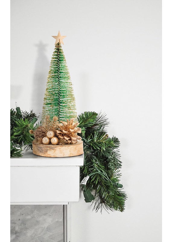 Accent Brush Tree with Pinecones