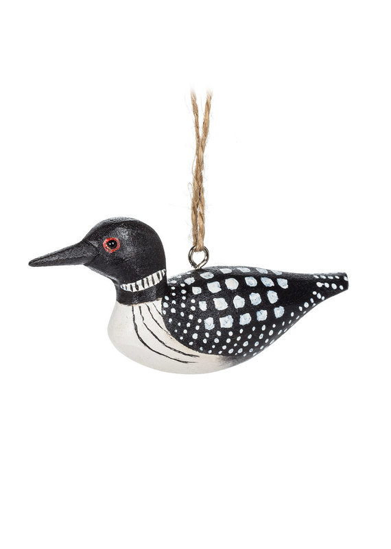 Carved Loon Ornament