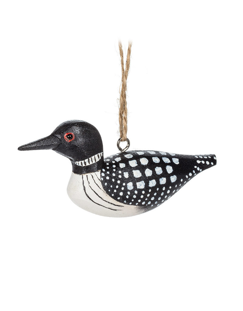 Carved Loon Ornament