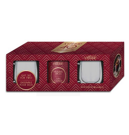Gourmet du Village Gift Set For Two 40th Mulling Spice and Glass Mug Set