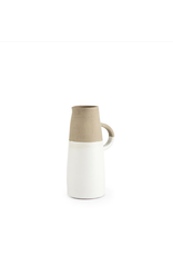 Mercana Garand White & Natural Ceramic Jug | Small