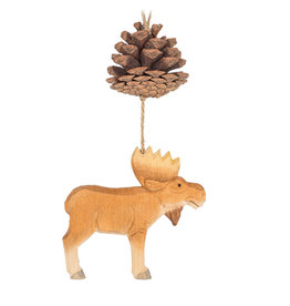 Moose & Pinecone Ornament