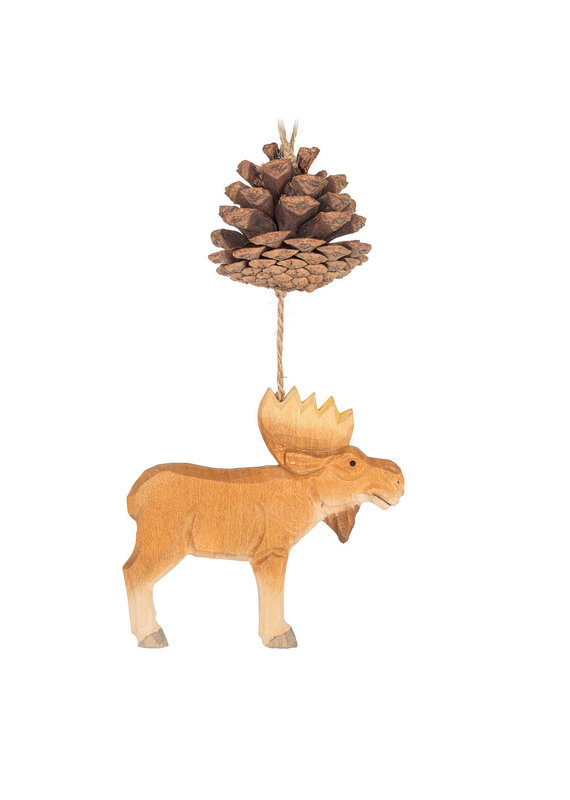 Moose & Pinecone Ornament