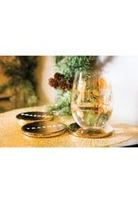 Pinecone Stemless Wine Glass