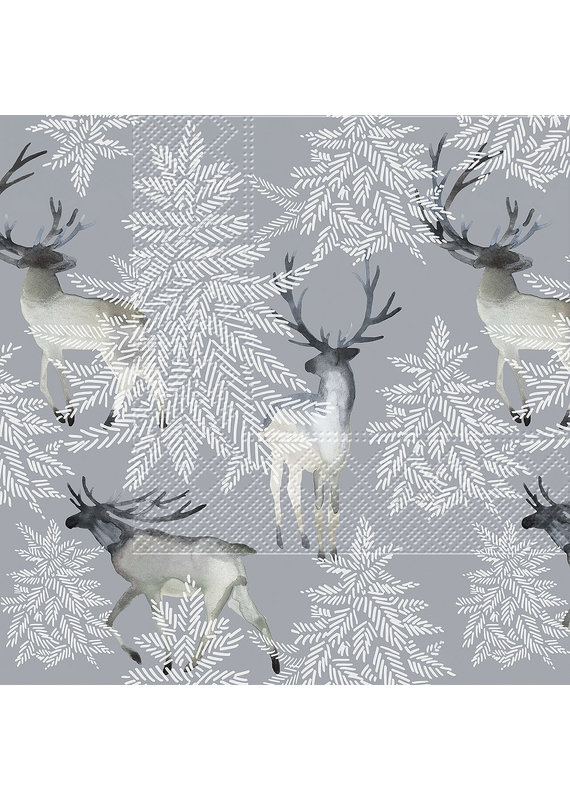 Winter Elk Luncheon Napkin | Package of 20