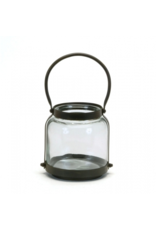 Round Glass Jar with Handle