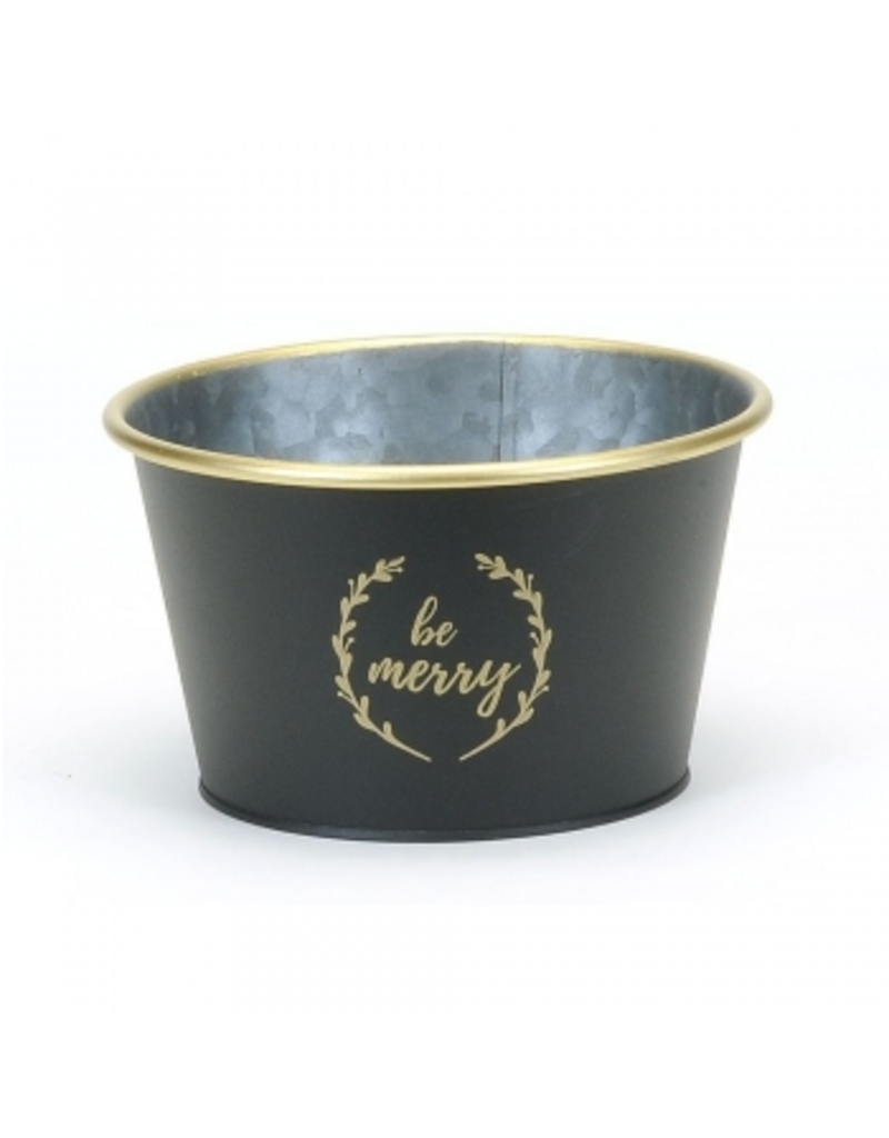 Be Merry Metal Pot