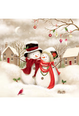 Snow Family Luncheon Napkin | Package of 20