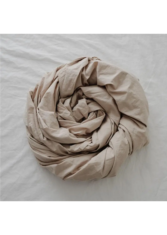 Turkish Cotton Flat Sheet | House of Jude | Oat Milk