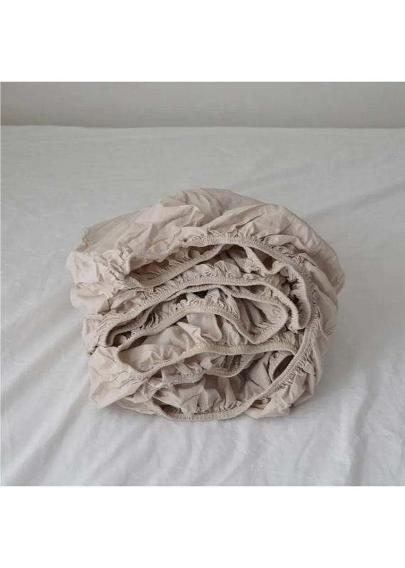House of Jude Turkish Cotton Fitted Sheet | House of Jude | Oat Milk